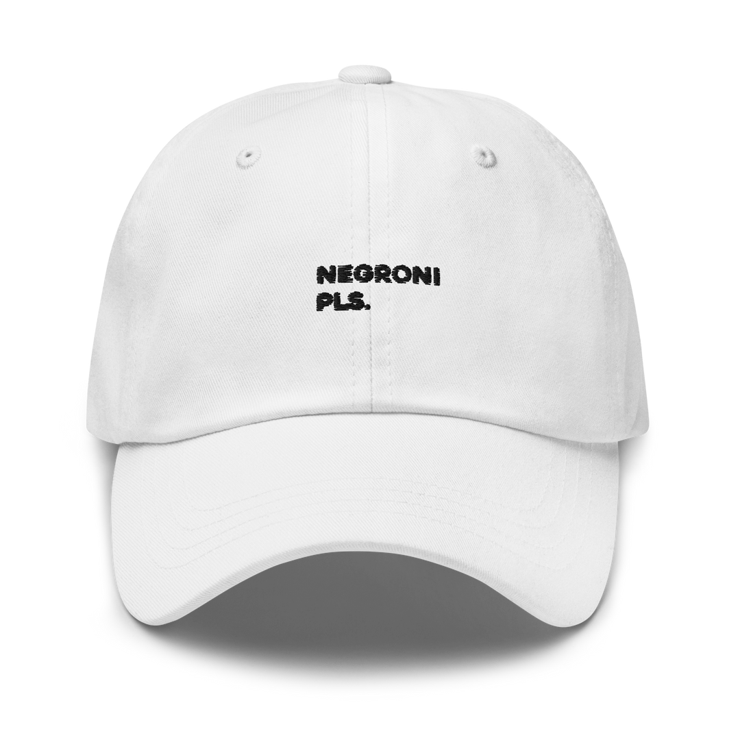 The Negroni Pls. Dad hat - White - Cocktailored
