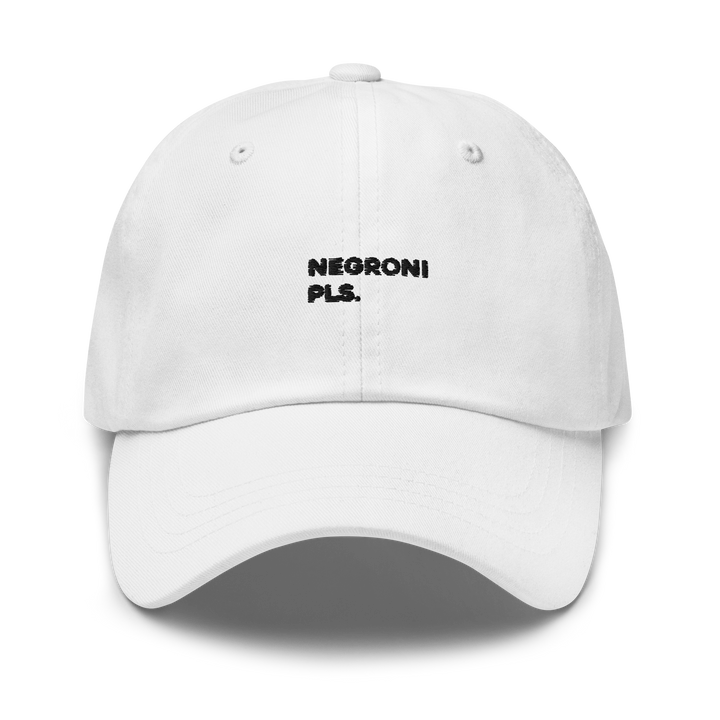 The Negroni Pls. Dad hat - White - Cocktailored