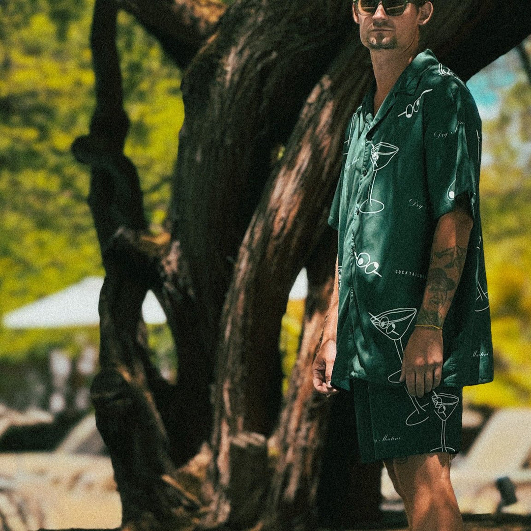 The Dry Martini "Cocktail" Swim Trunks - 2XS - Cocktailored