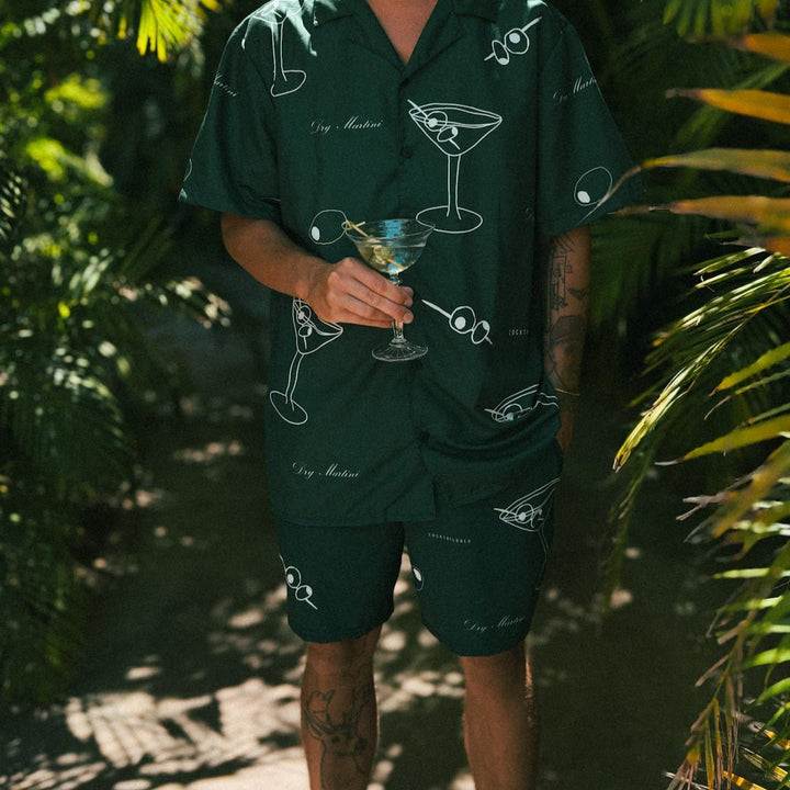 The Dry Martini "Cocktail" Swim Trunks - 2XS - Cocktailored