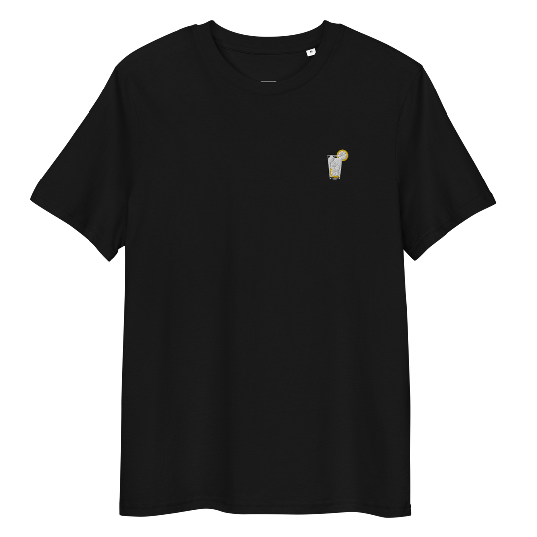 The Gin & Tonic Glass organic t-shirt - Black - Cocktailored