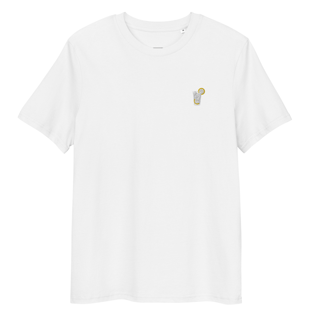 The Gin & Tonic Glass organic t-shirt - White - Cocktailored