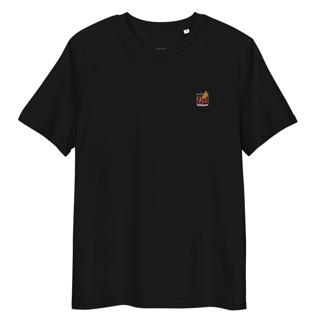 The Negroni Glass organic t-shirt - Black - Cocktailored