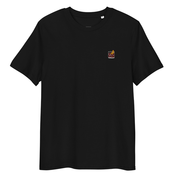 The Negroni Glass organic t-shirt - Black - Cocktailored