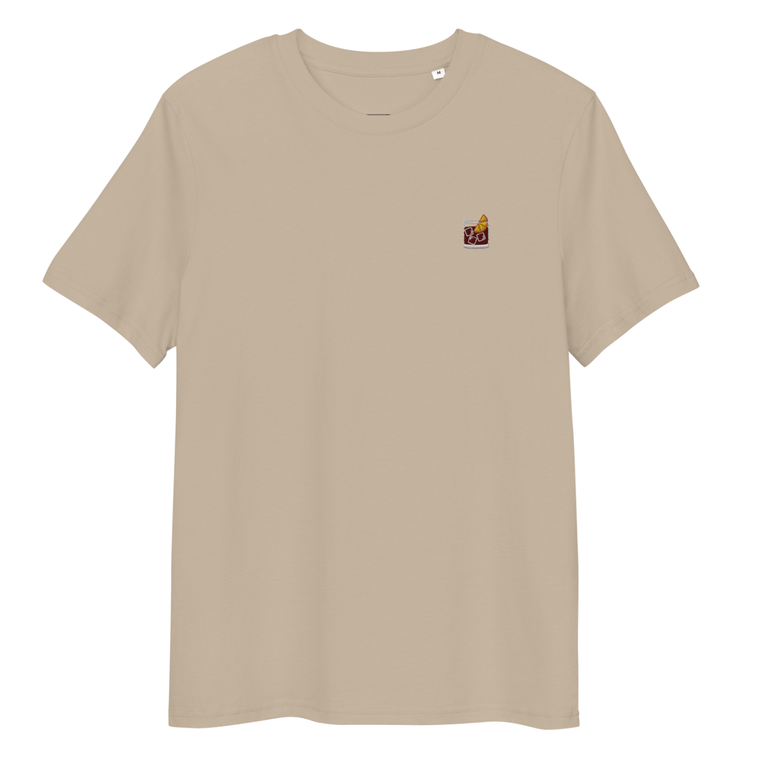 The Negroni Glass organic t-shirt - Desert Dust - Cocktailored