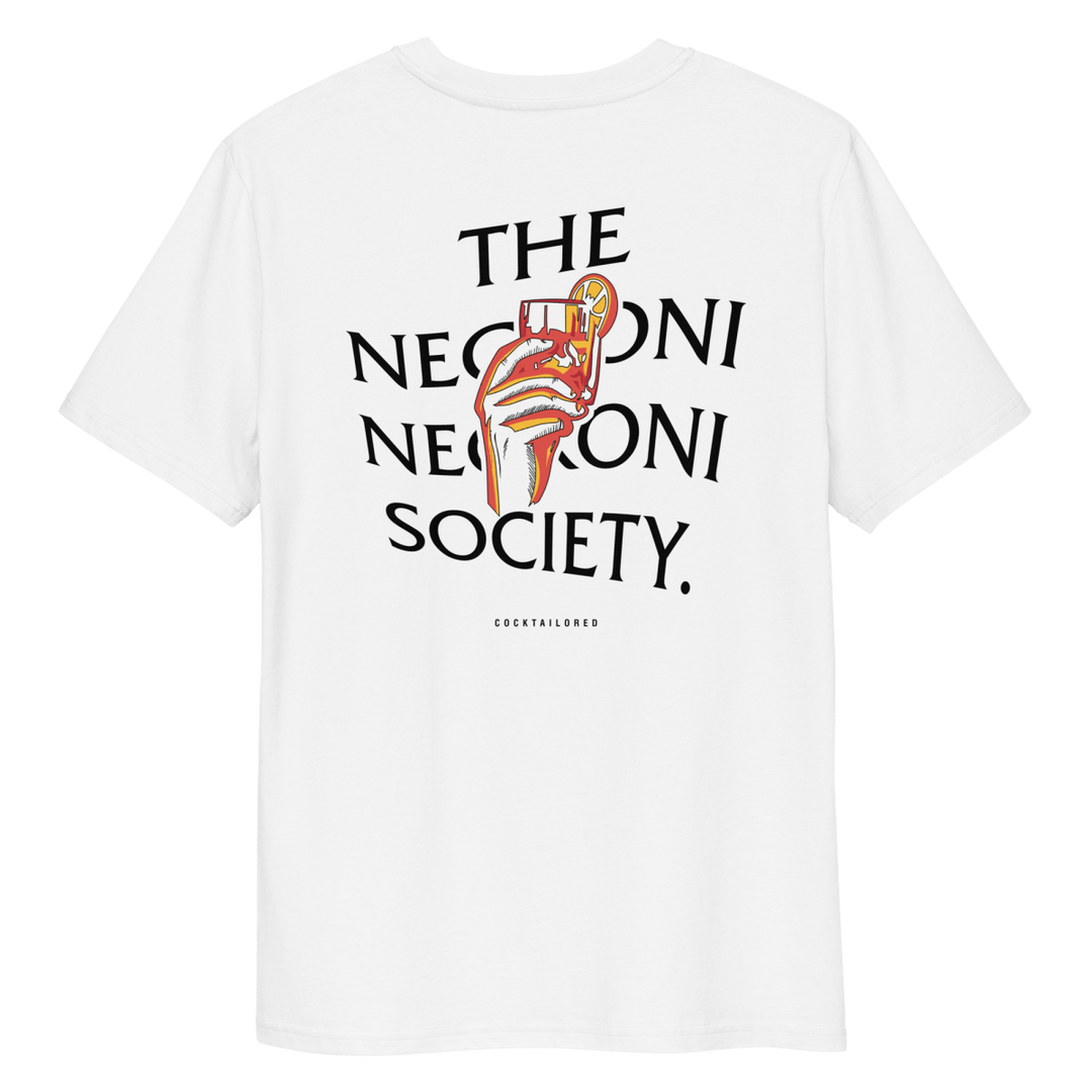 The Negroni Society organic t-shirt - White - Cocktailored
