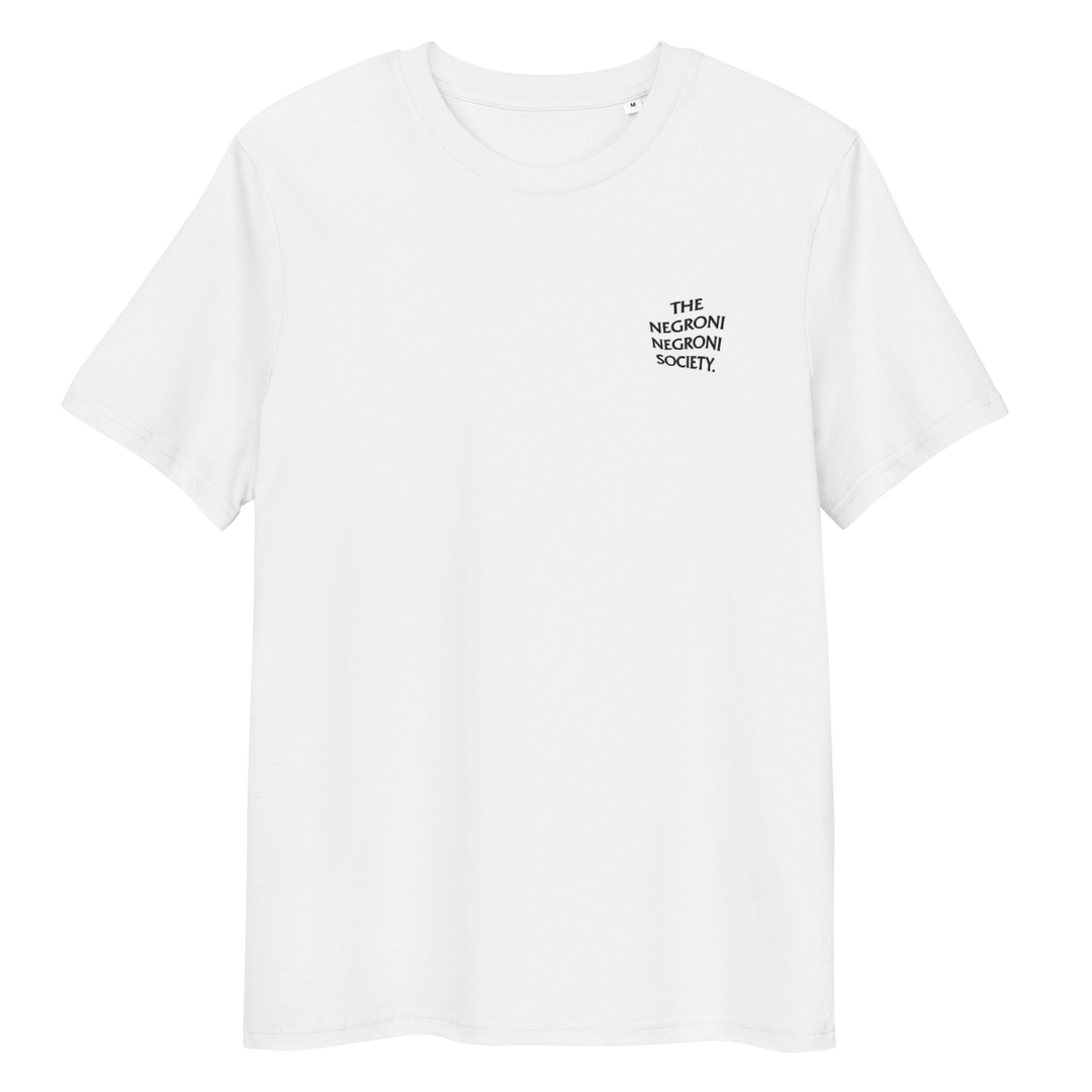 The Negroni Society organic t-shirt - White - Cocktailored