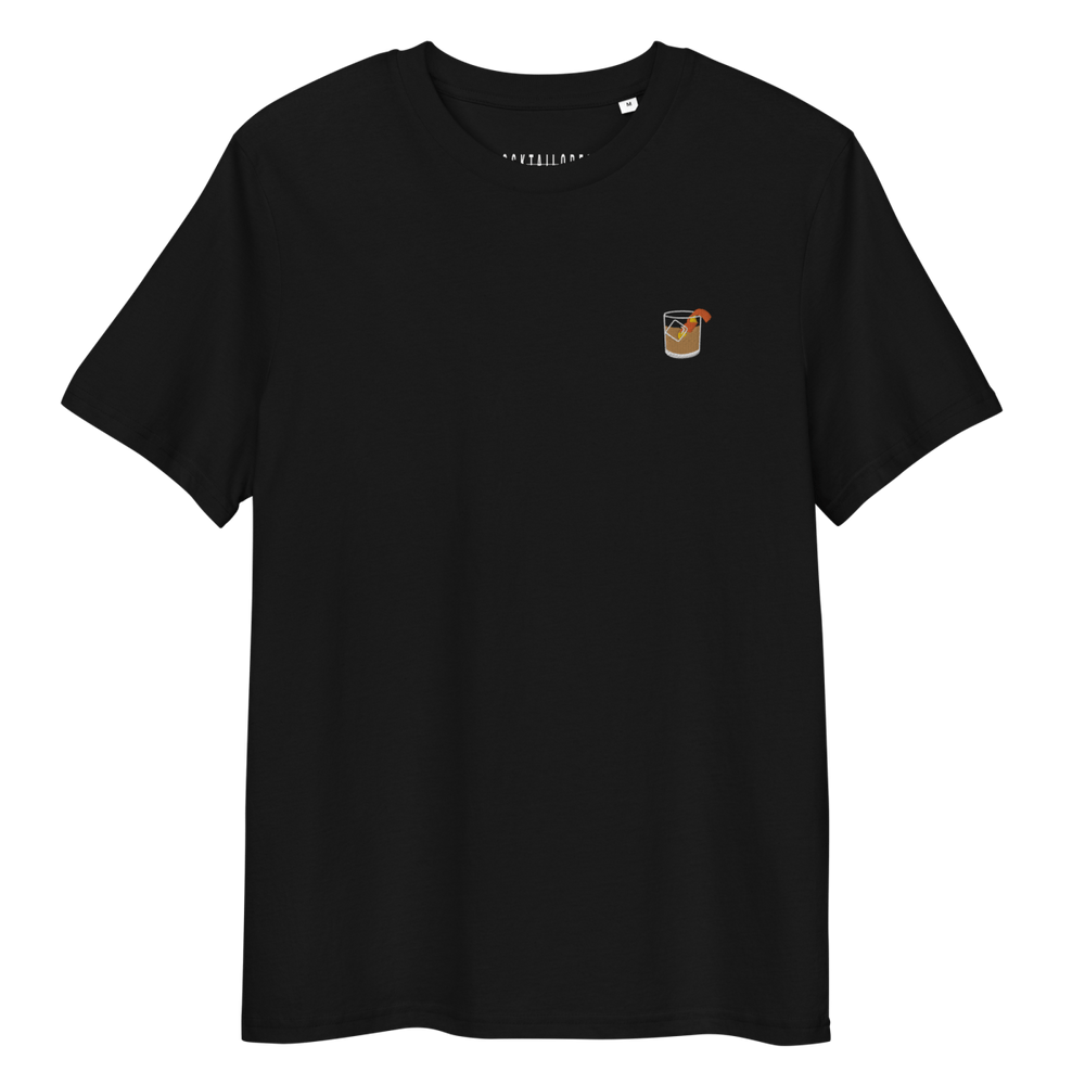 The Old Fashioned Glass organic cotton t-shirt - Black - Cocktailored