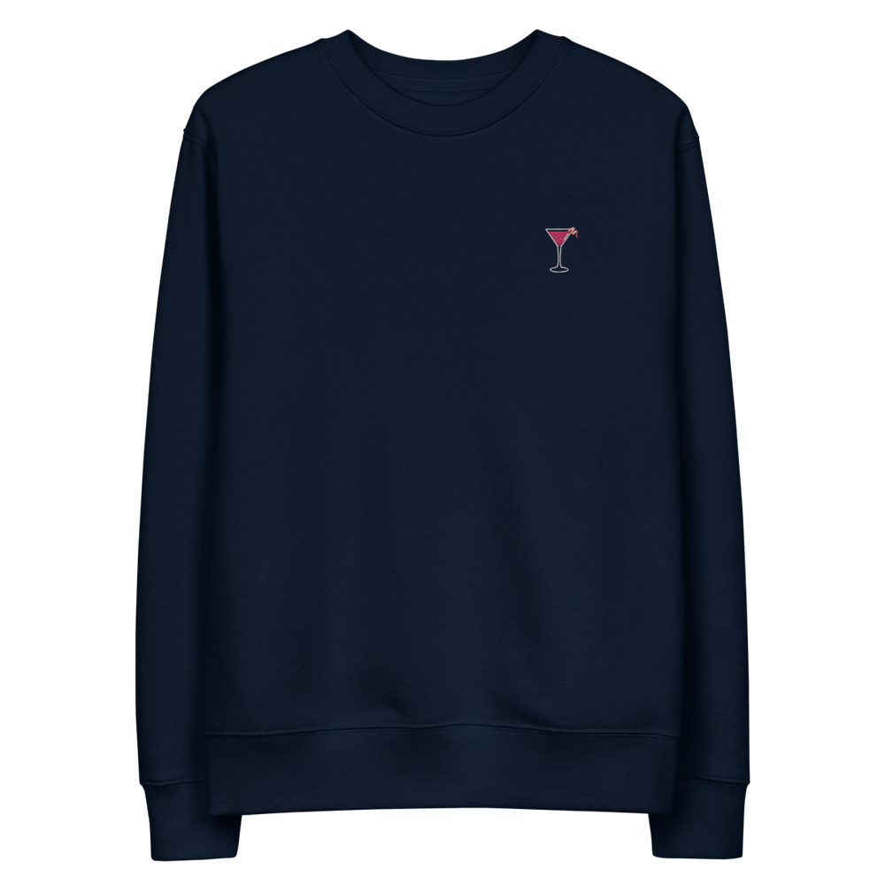 The Cosmopolitan Glass eco sweatshirt - French Navy - Cocktailored