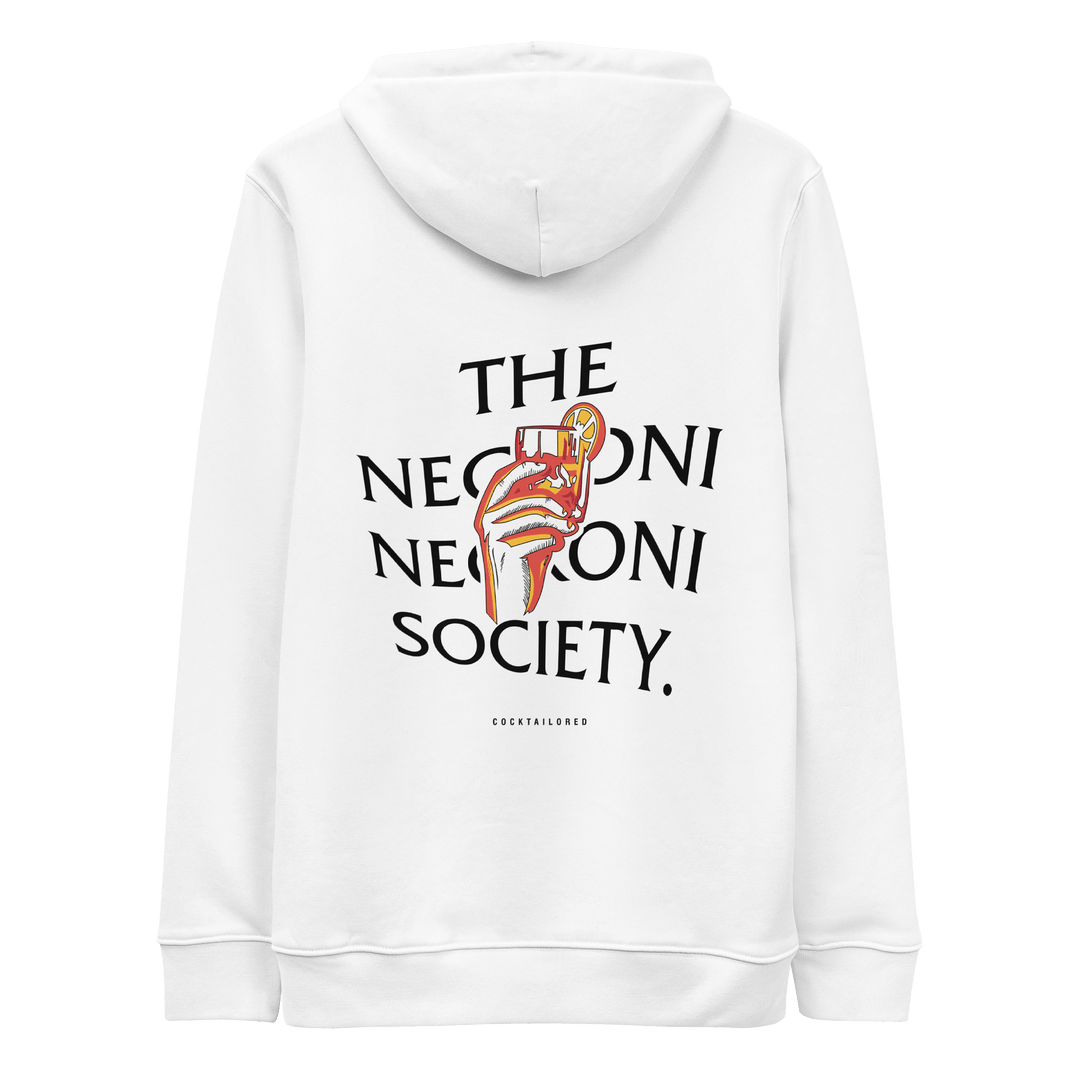 The Negroni Society eco hoodie - White - Cocktailored