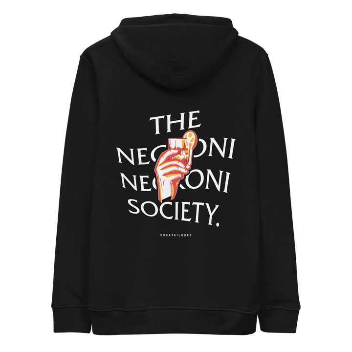 The Negroni Society eco hoodie - Winter Sale - Black - Cocktailored