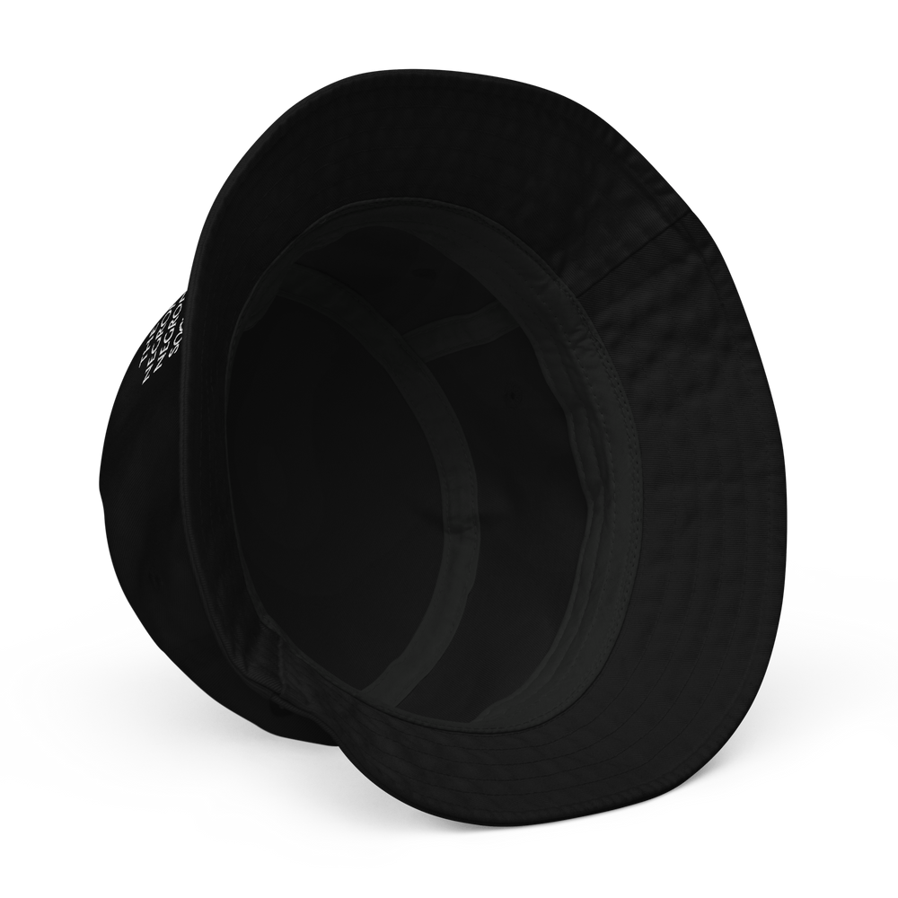 The Negroni Society Organic bucket hat "THE LOGO" - Black - Cocktailored