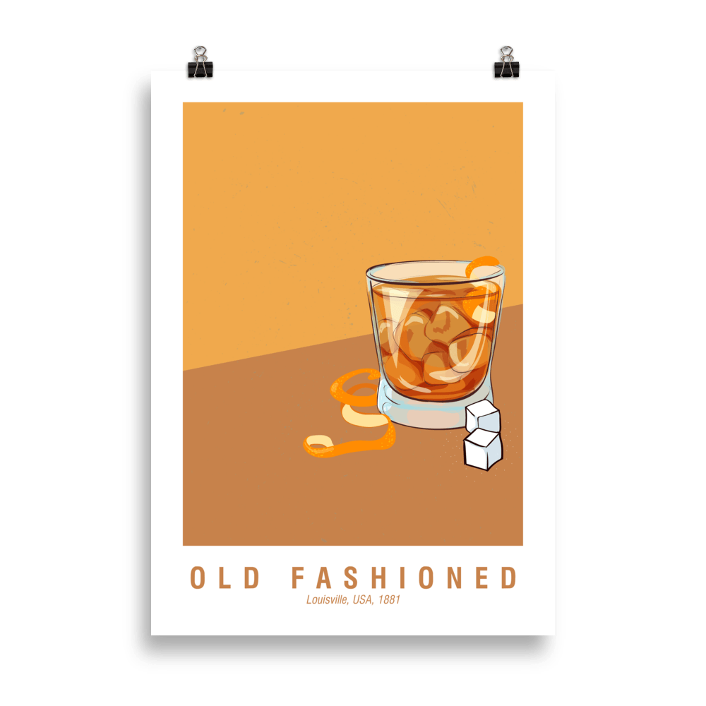 The Old Fashioned Poster - 50x70 cm - Cocktailored