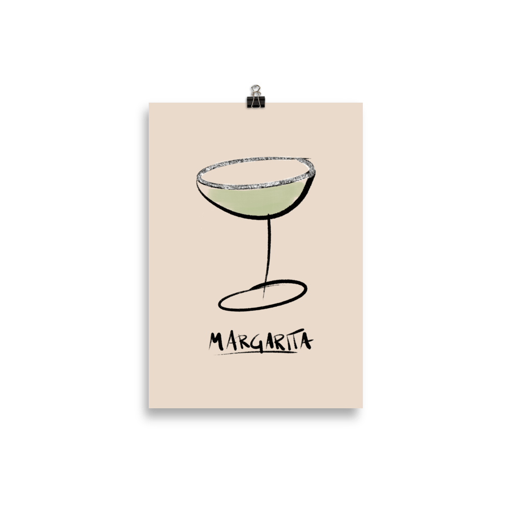 The Painted Margarita Poster - 21x30 cm - Cocktailored