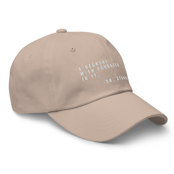 The Sbagliato Conversation Dad hat - Stone - Cocktailored