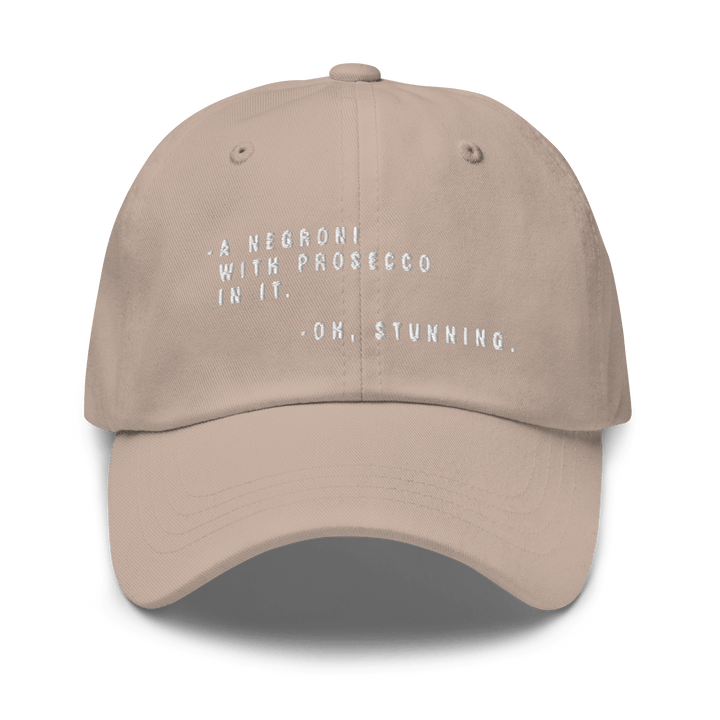 The Sbagliato Conversation Dad hat - Stone - Cocktailored