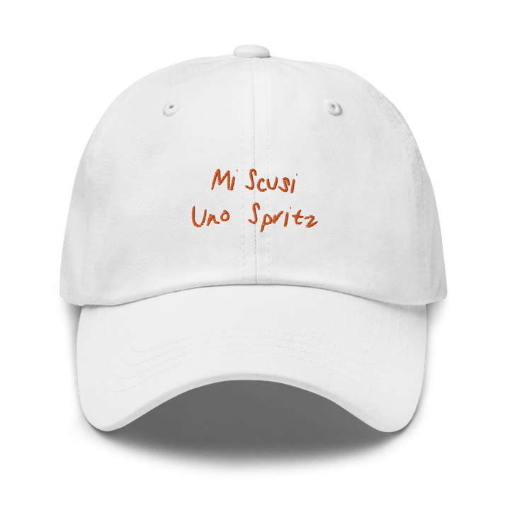 The Scusi Spritz Dad hat - White - Cocktailored