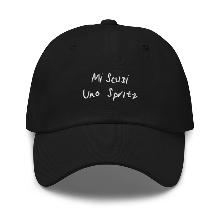 The Scusi Spritz Dad hat - Black - Cocktailored