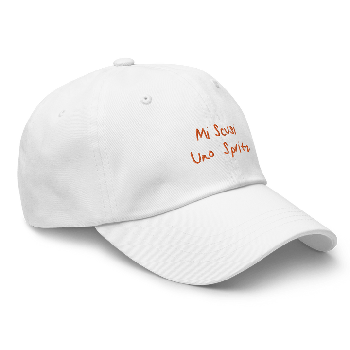 The Scusi Spritz Dad hat - White - Cocktailored