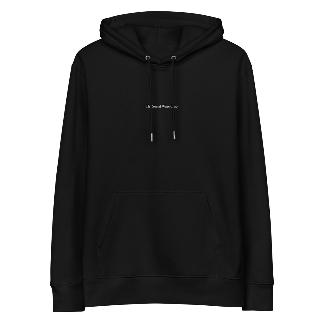 The Social Wine Club. Eco Hoodie - Black - Cocktailored