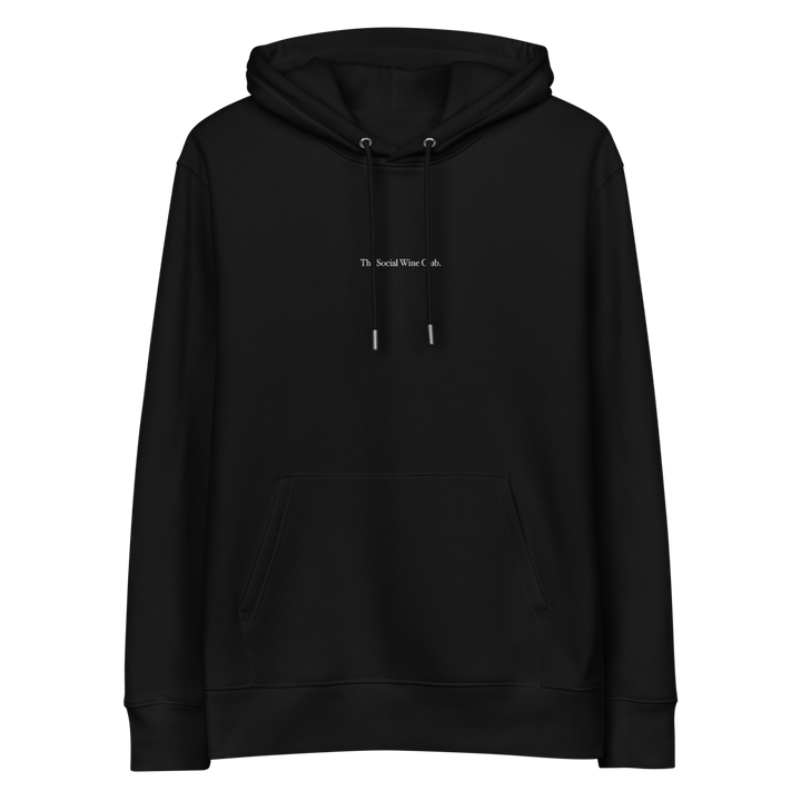 The Social Wine Club. Eco Hoodie - Black - Cocktailored