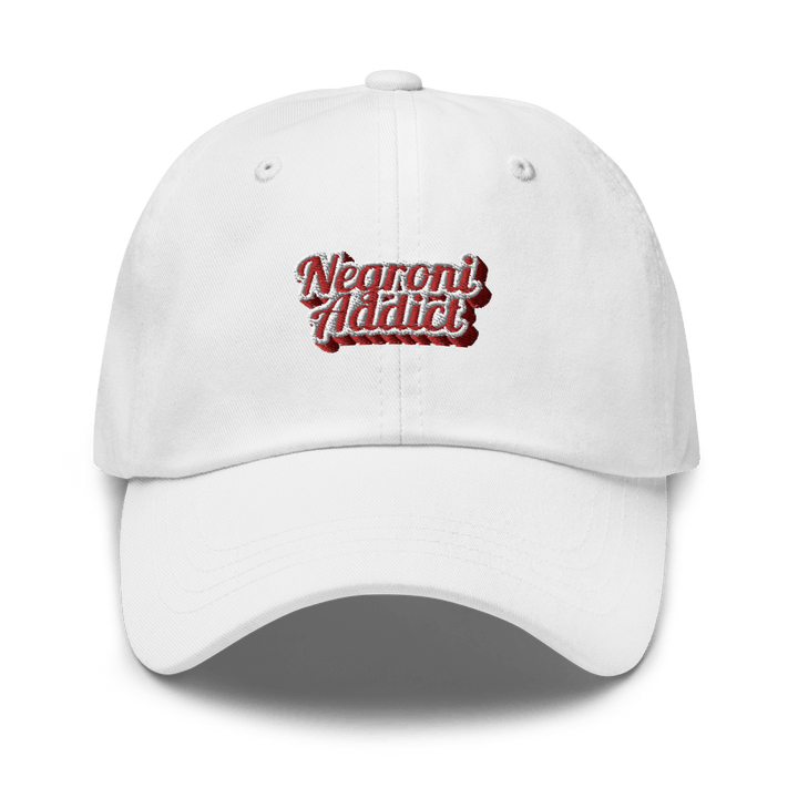 Negroni Addict Dad hat - White - Cocktailored