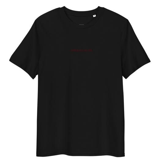 T-shirt en coton biologique Châteauneuf-du-Pape – noir