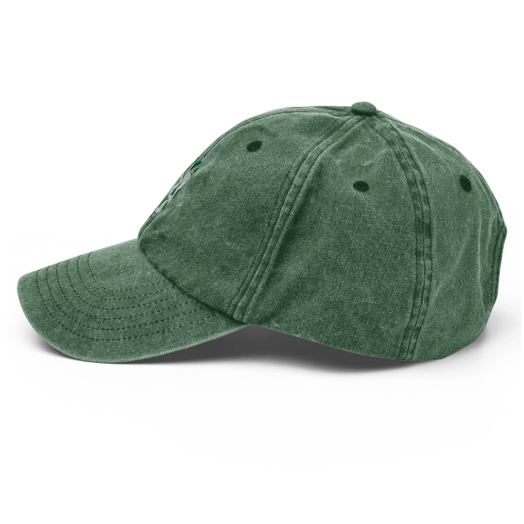 The Mojito Glass Vintage Hat - Vintage Bottle Green - Cocktailored