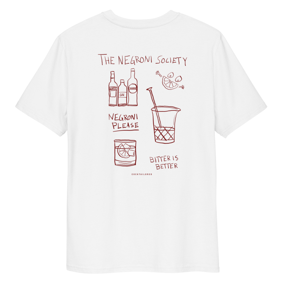 The Negroni Society "How To" Unisex organic cotton t-shirt - S - Cocktailored