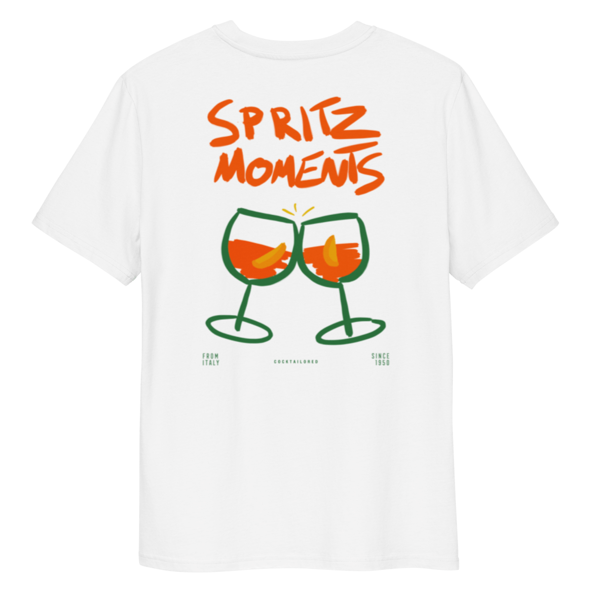 T-shirt organica "Cin Cin" di Spritz Moments