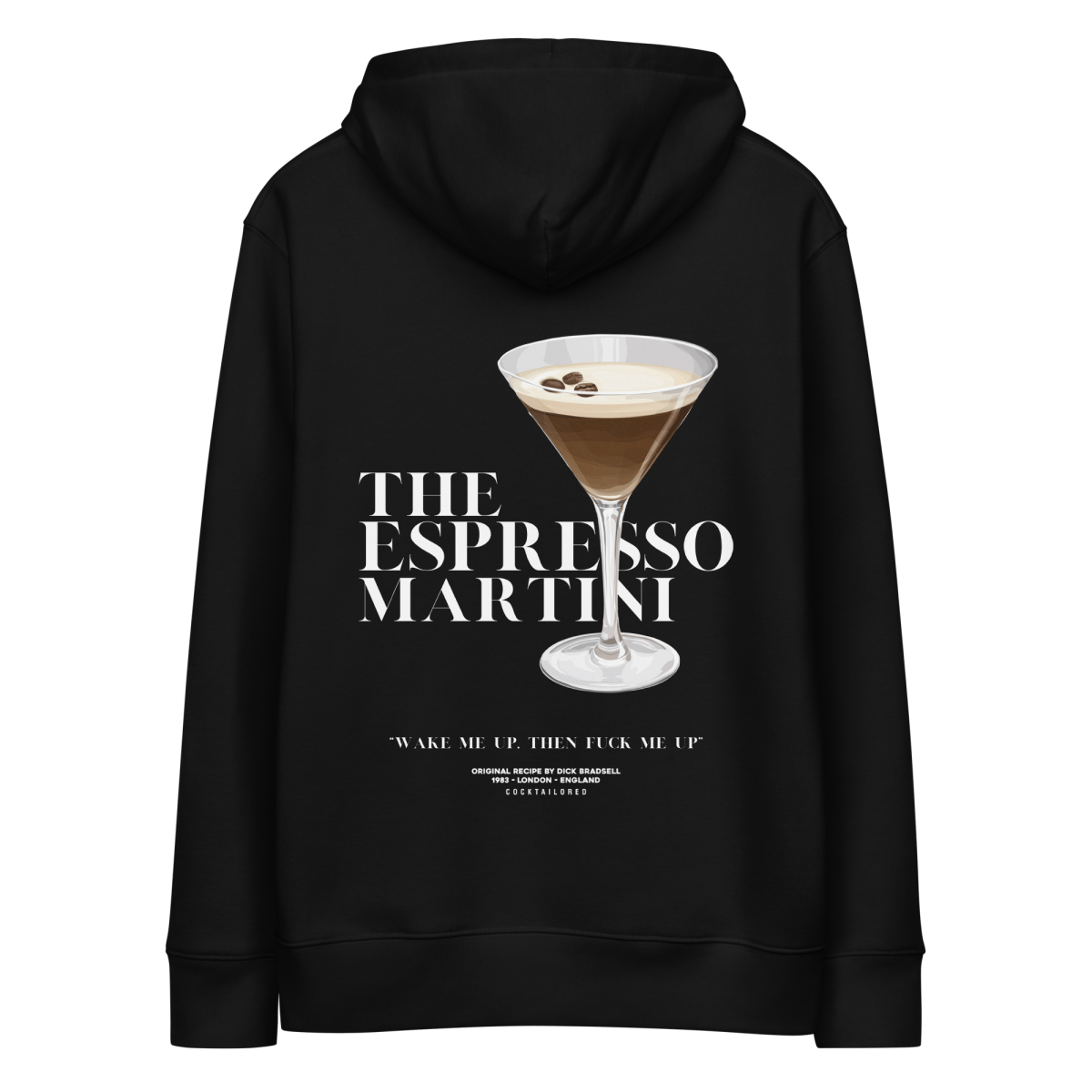 Espresso Martini "Wake Me Up" eco hoodie