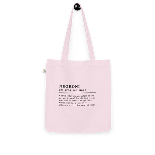 The Negroni Organic tote bag - Candy Pink - - Cocktailored