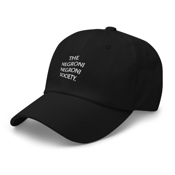 The Negroni Society Dad hat "THE LOGO" - Black - Cocktailored