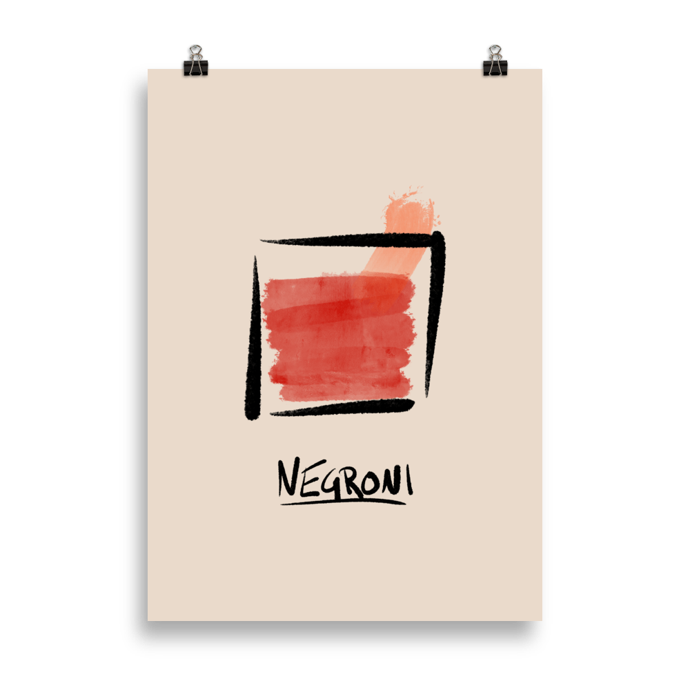 Poster dipinto di Negroni