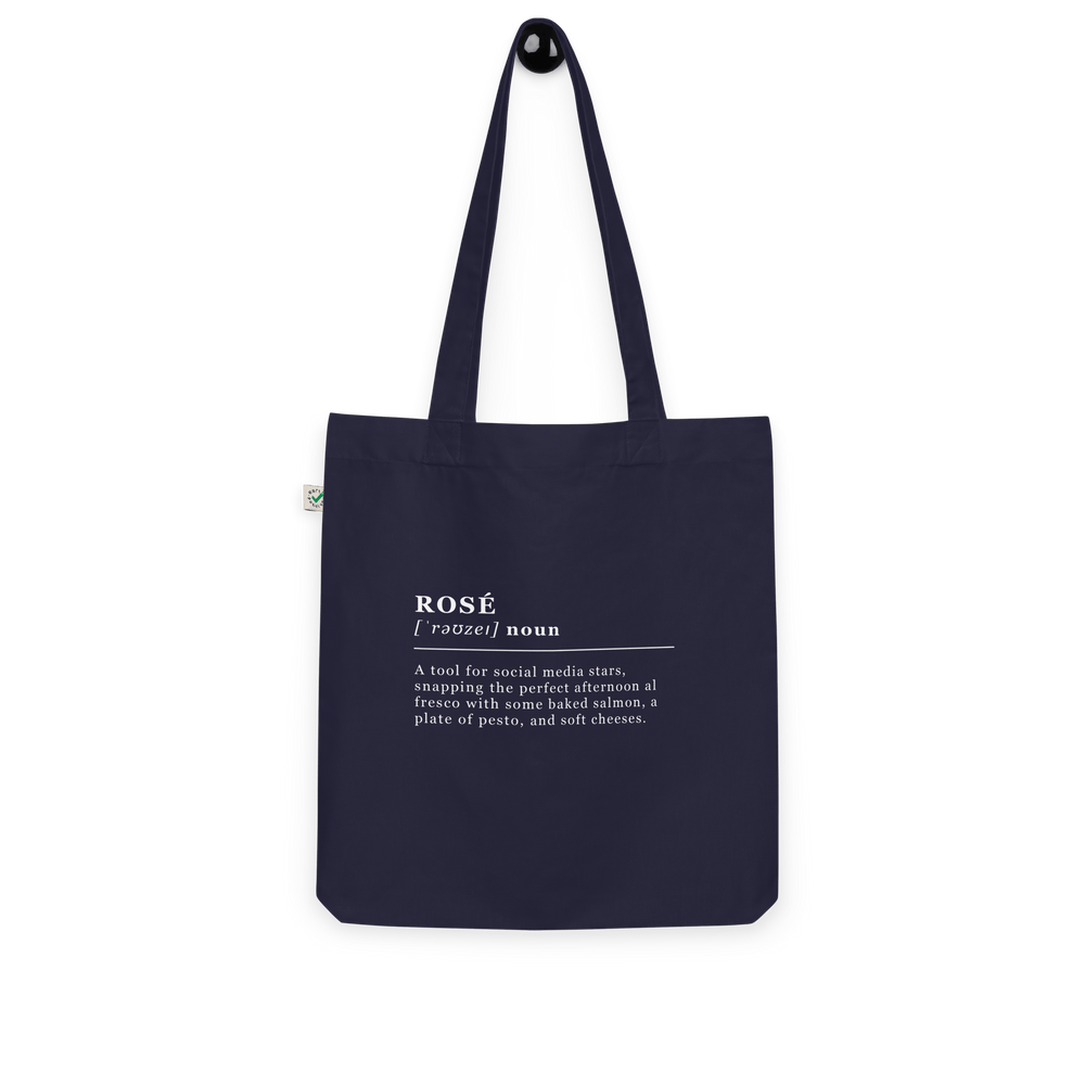 The Rosé Organic tote bag - Navy - Cocktailored