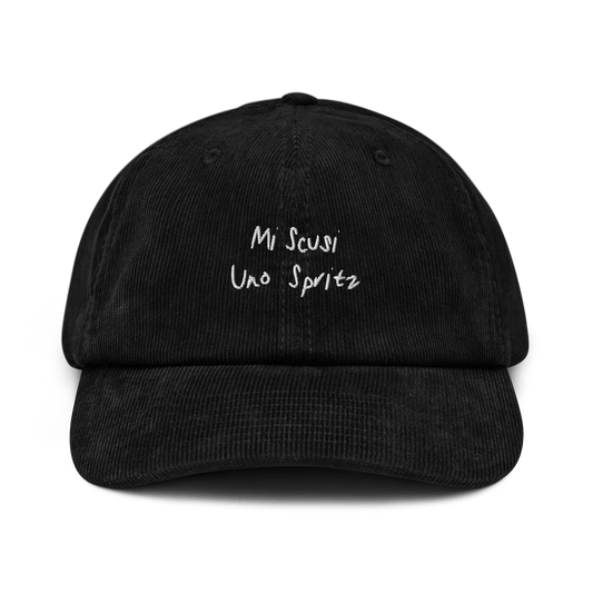The Scusi Spritz Corduroy hat - Black - - Cocktailored